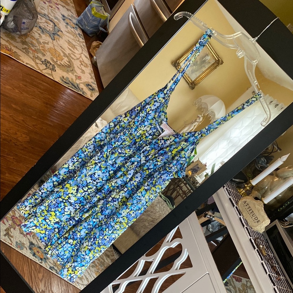 Oscar de la RENTA Pink Label Lounge Set  Floral Blue and Yellow